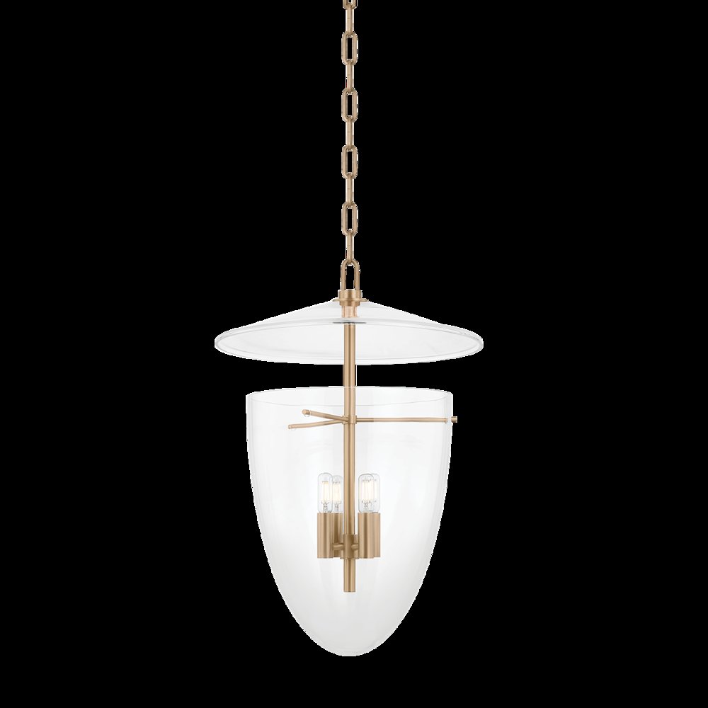 Tully Lantern, Patina Brass