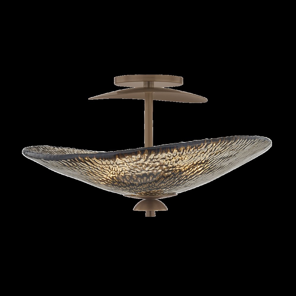Alba Semi Flush, Old World Brass