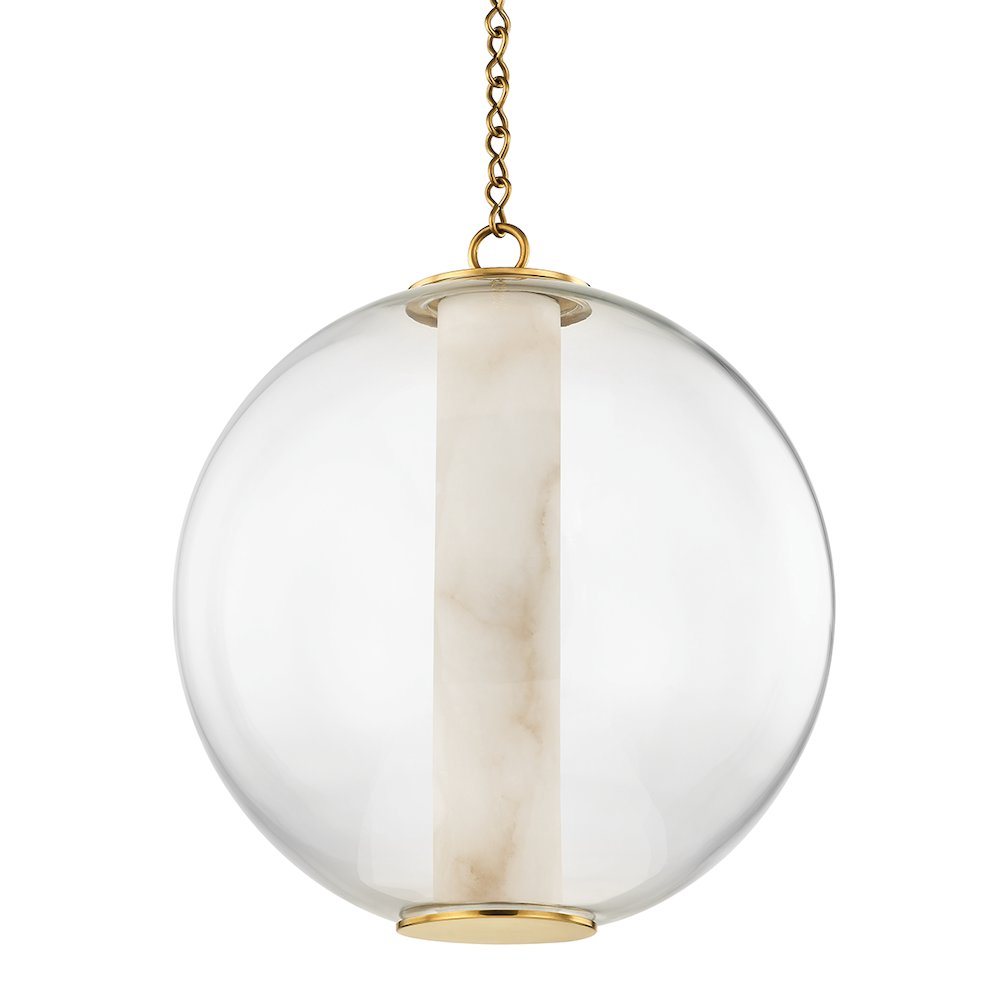 Pietra Pendant, Vintage Brass