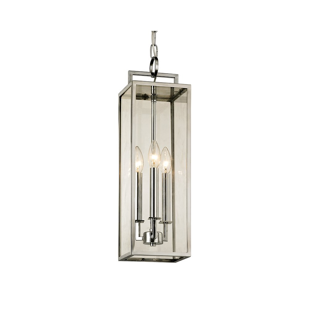 Beckham Exterior Lantern, Polished Stainless