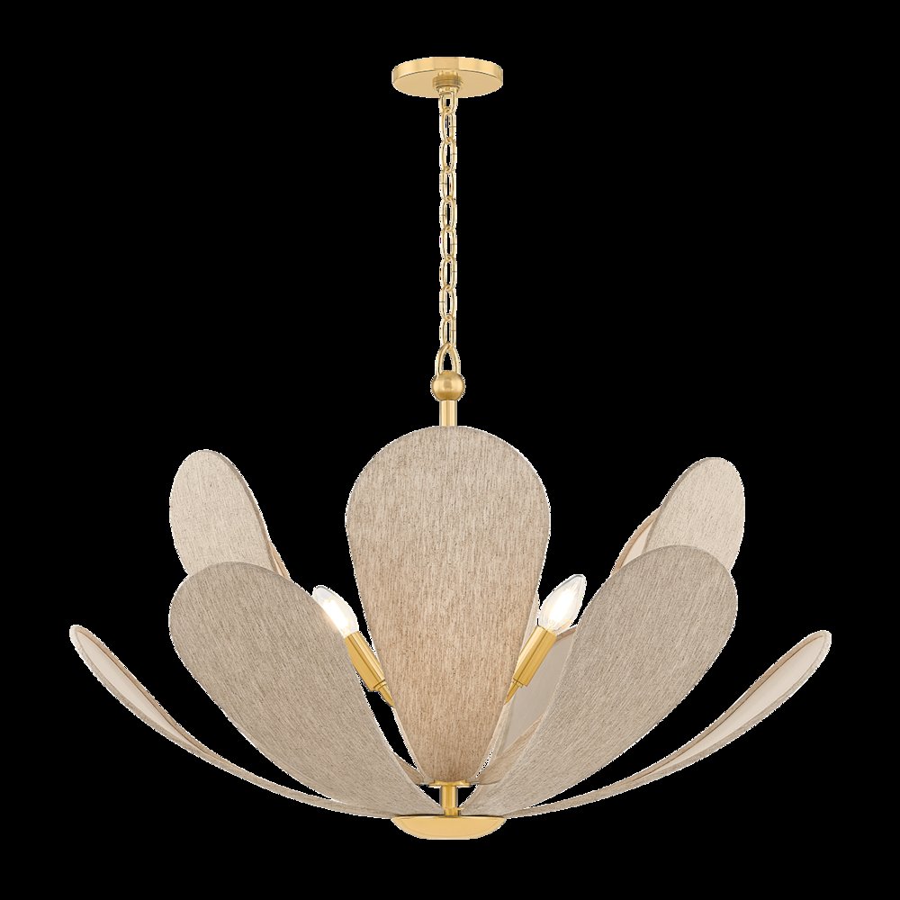 Nadine Chandelier, Aged Brass