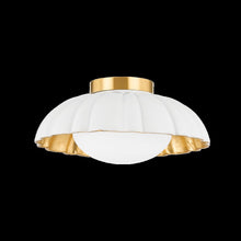 Penelope Flush Mount, Aged Brass