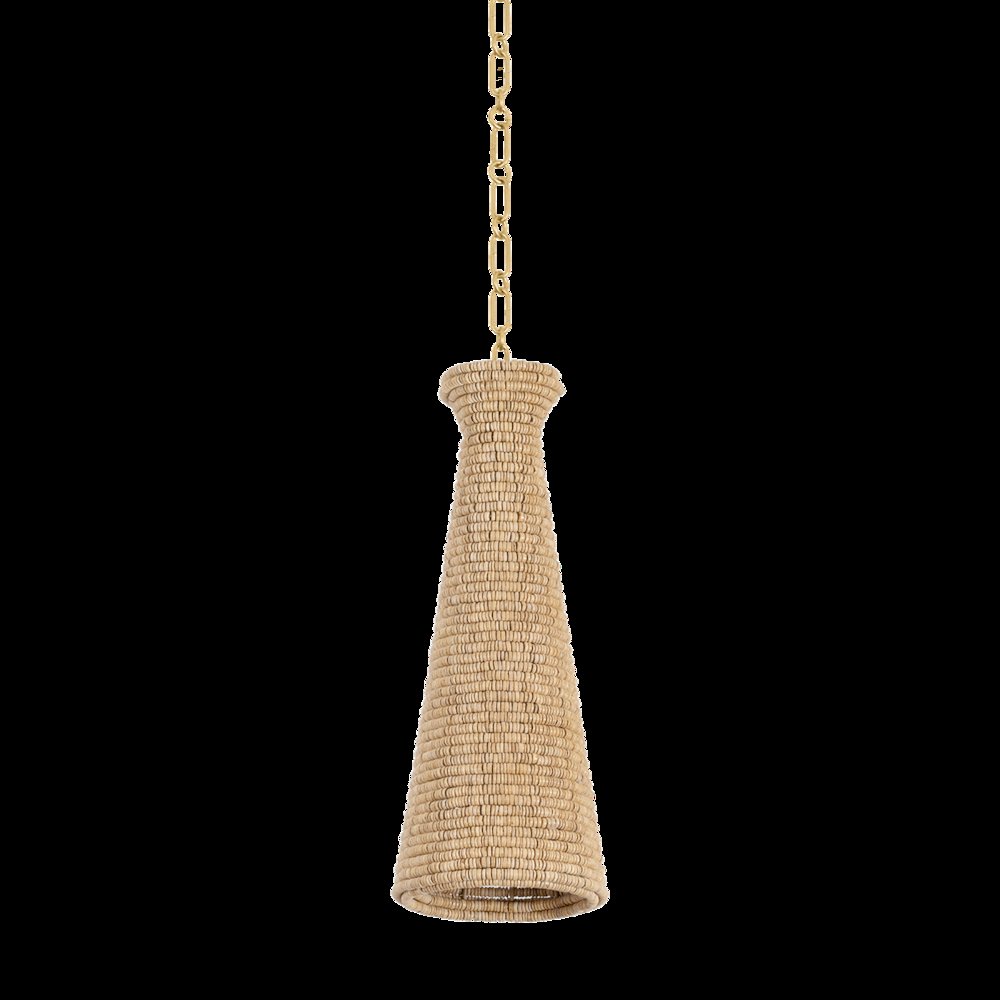 Tallman Pendant, Vintage Gold Leaf