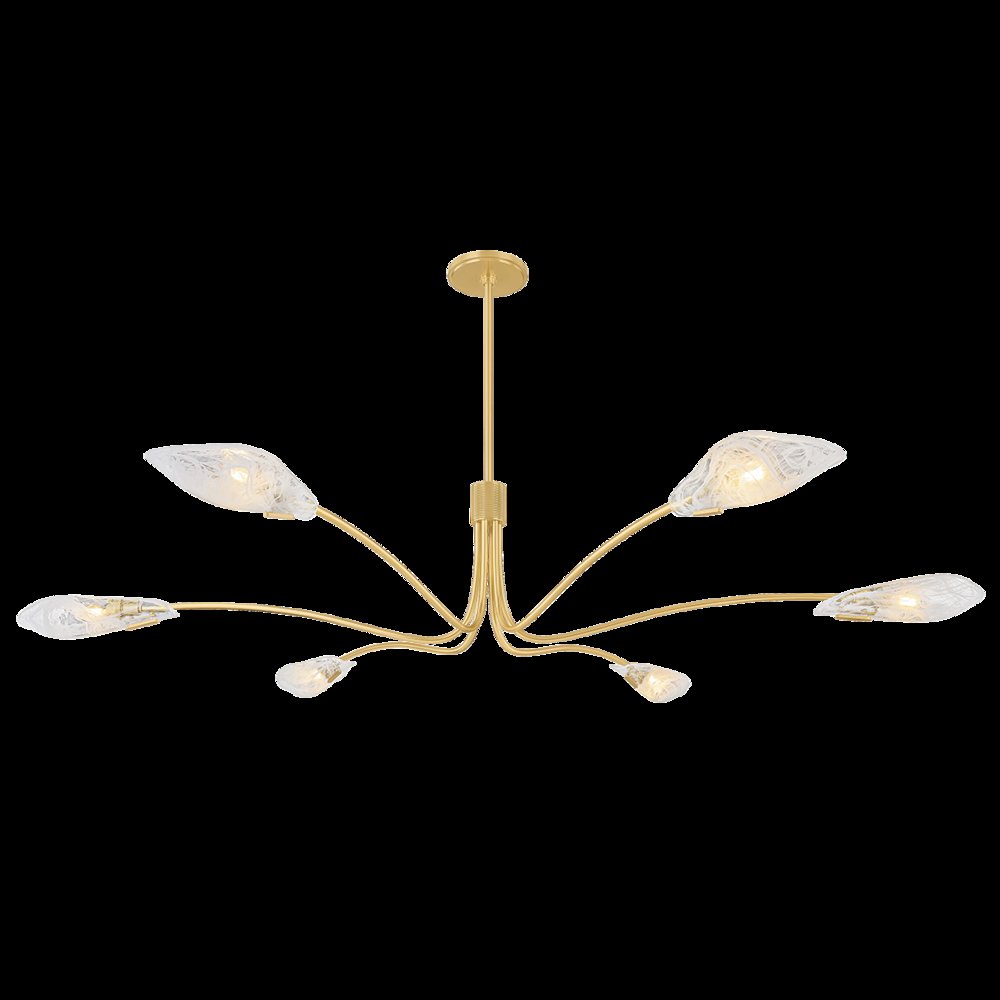 Tenafly Chandelier, Aged Brass
