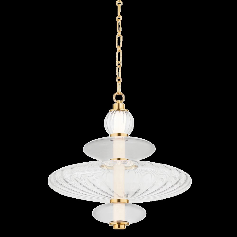 Williams Pendant, Aged Brass