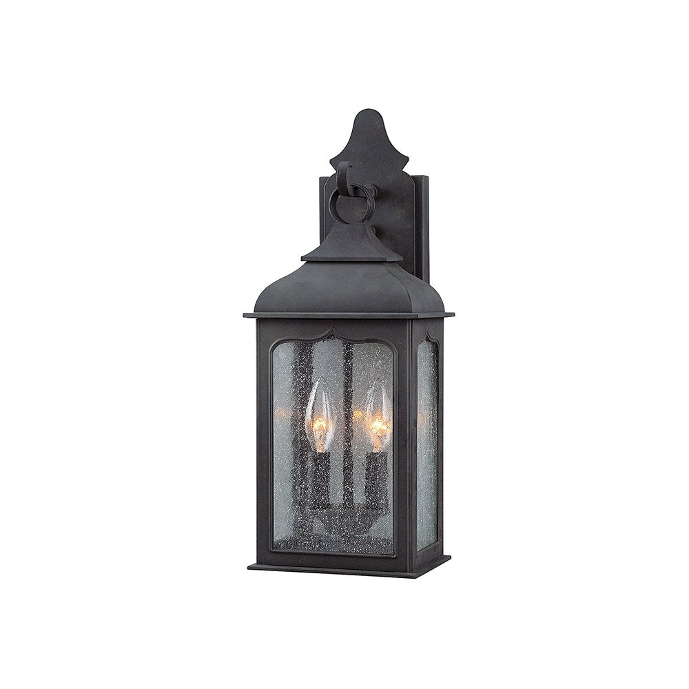 Henry Street Exterior Wall Sconce, Textured Bronze