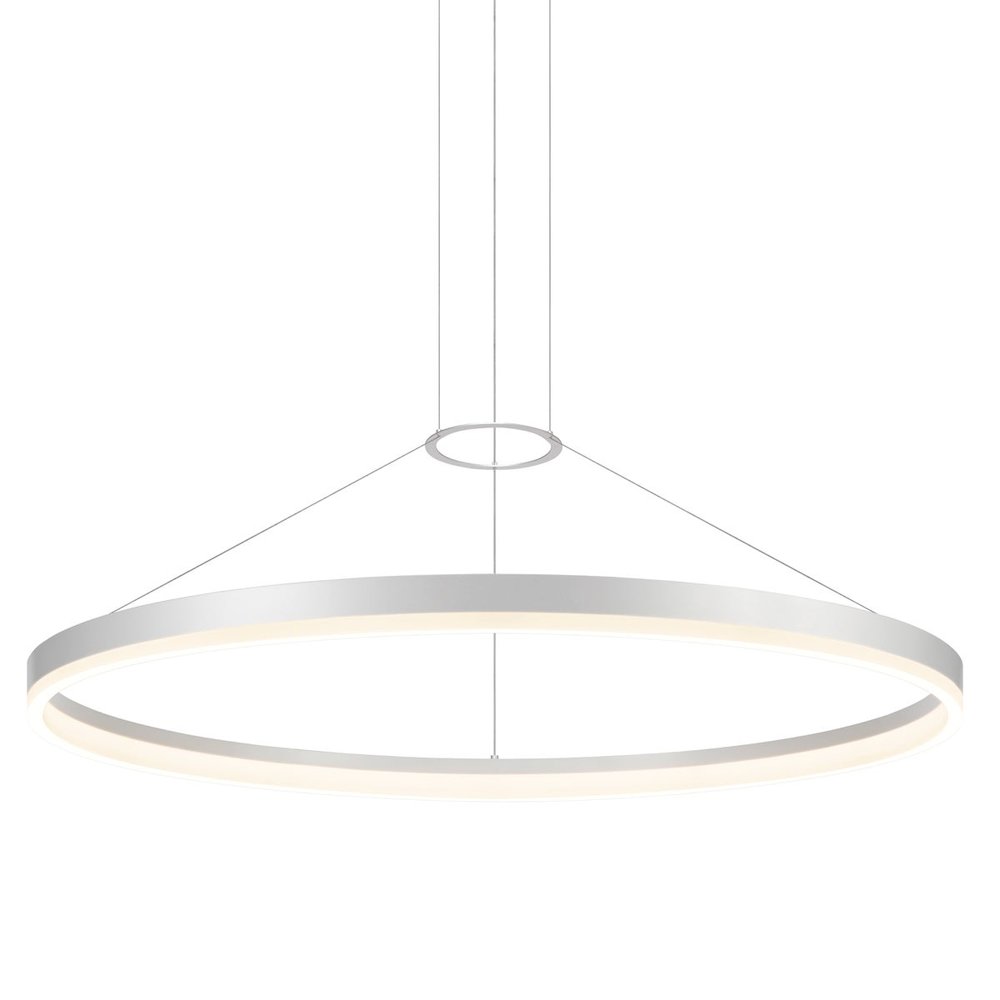 Corona Pendant, Bright Satin Aluminum