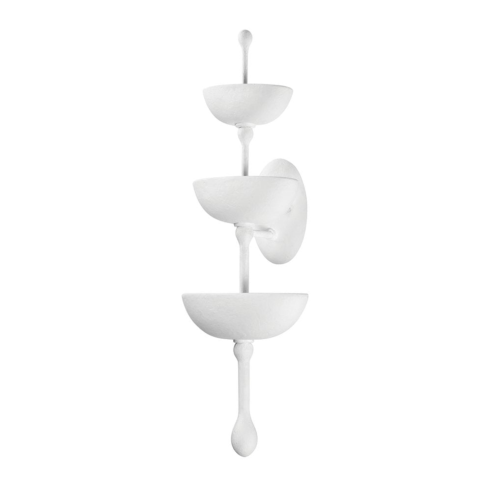 Aura Wall Sconce, Gesso White