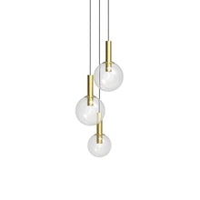 Bubbles Pendant, Satin Brass