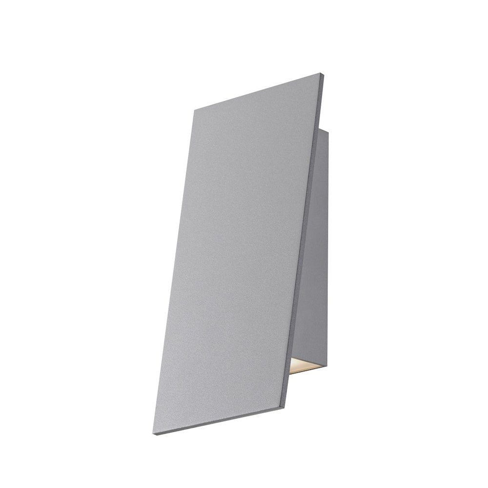 Angled Plane Wall Sconce, Textured Gray