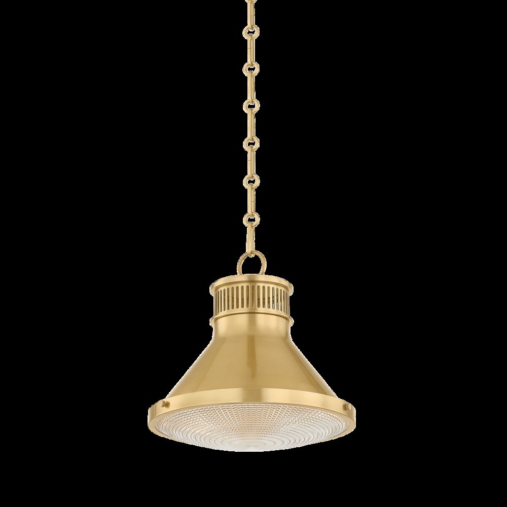 Highclere Pendant, Aged Brass