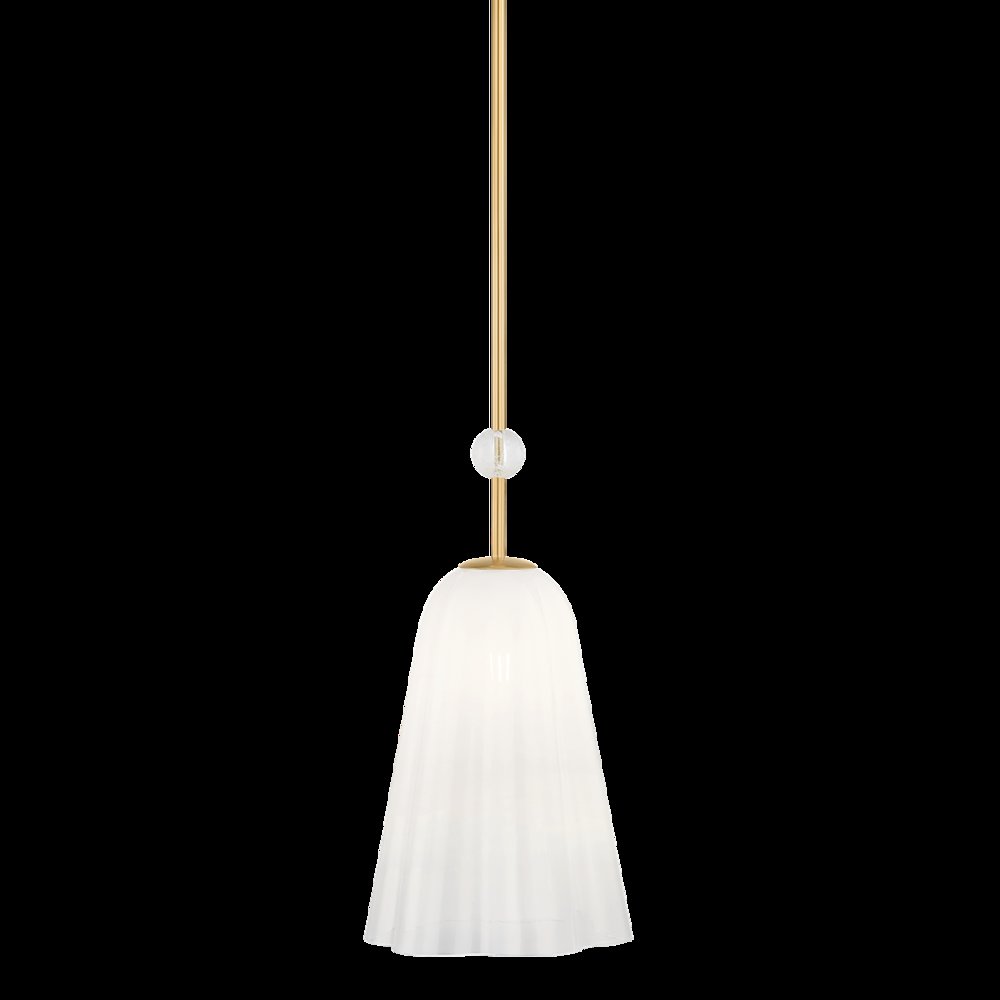Cambria Heights Pendant, Aged Brass