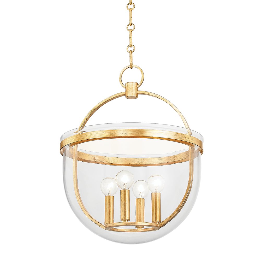 Malloy Lantern, Vintage Gold Leaf
