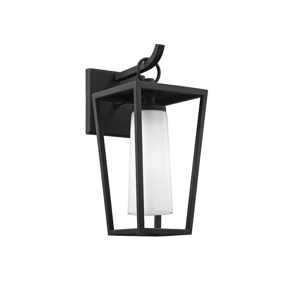 Mission Beach Exterior Wall Sconce, Texture Black