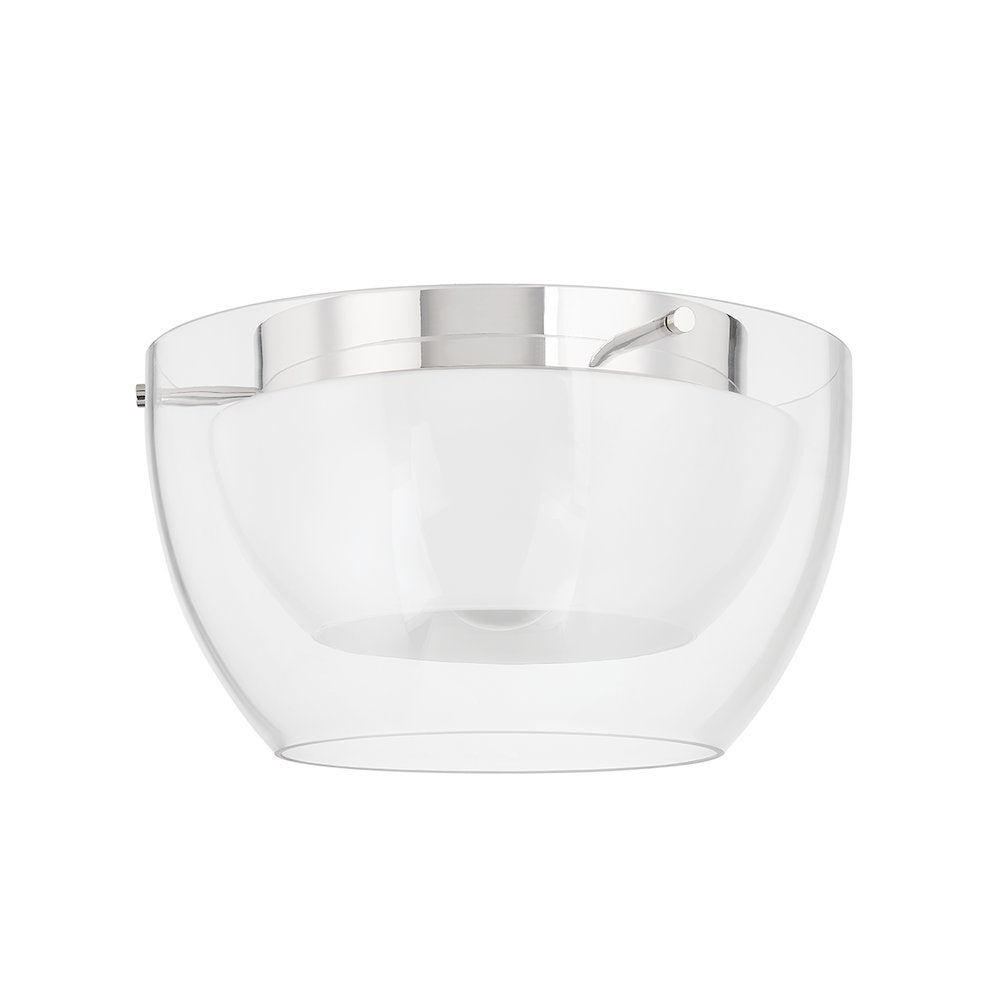 Dutton Flush Mount, Polished Nickel
