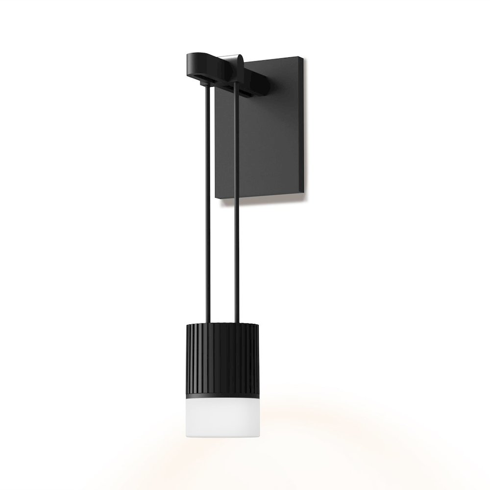 Suspenders Wall Sconce, Satin Black