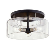 Bergamot Station Semi Flush, Texture Black