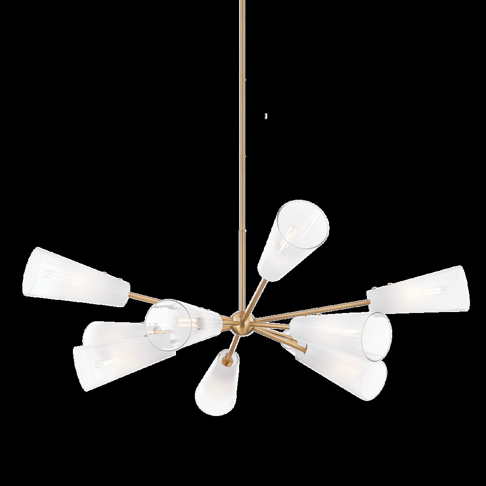 Camarillo Chandelier, Patina Brass