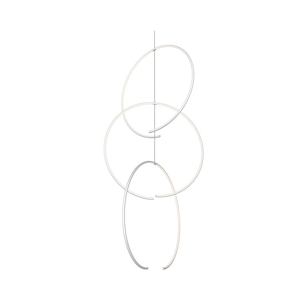 Torc Pendant, Satin White