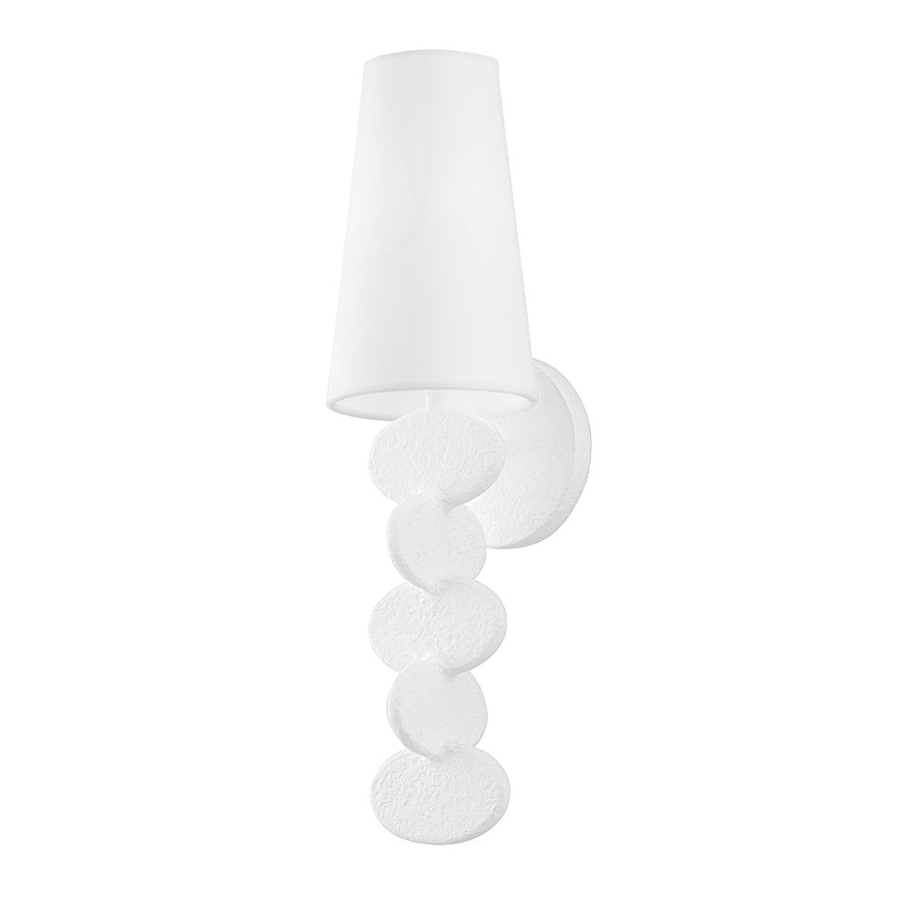 Ellios Wall Sconce, Gesso White