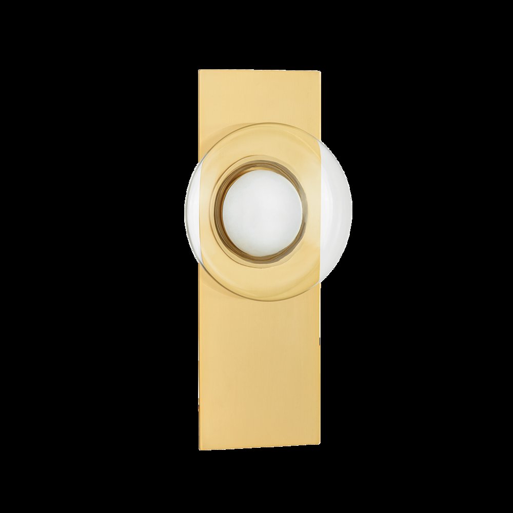 Pound Ridge Wall Sconce, Aged Brass