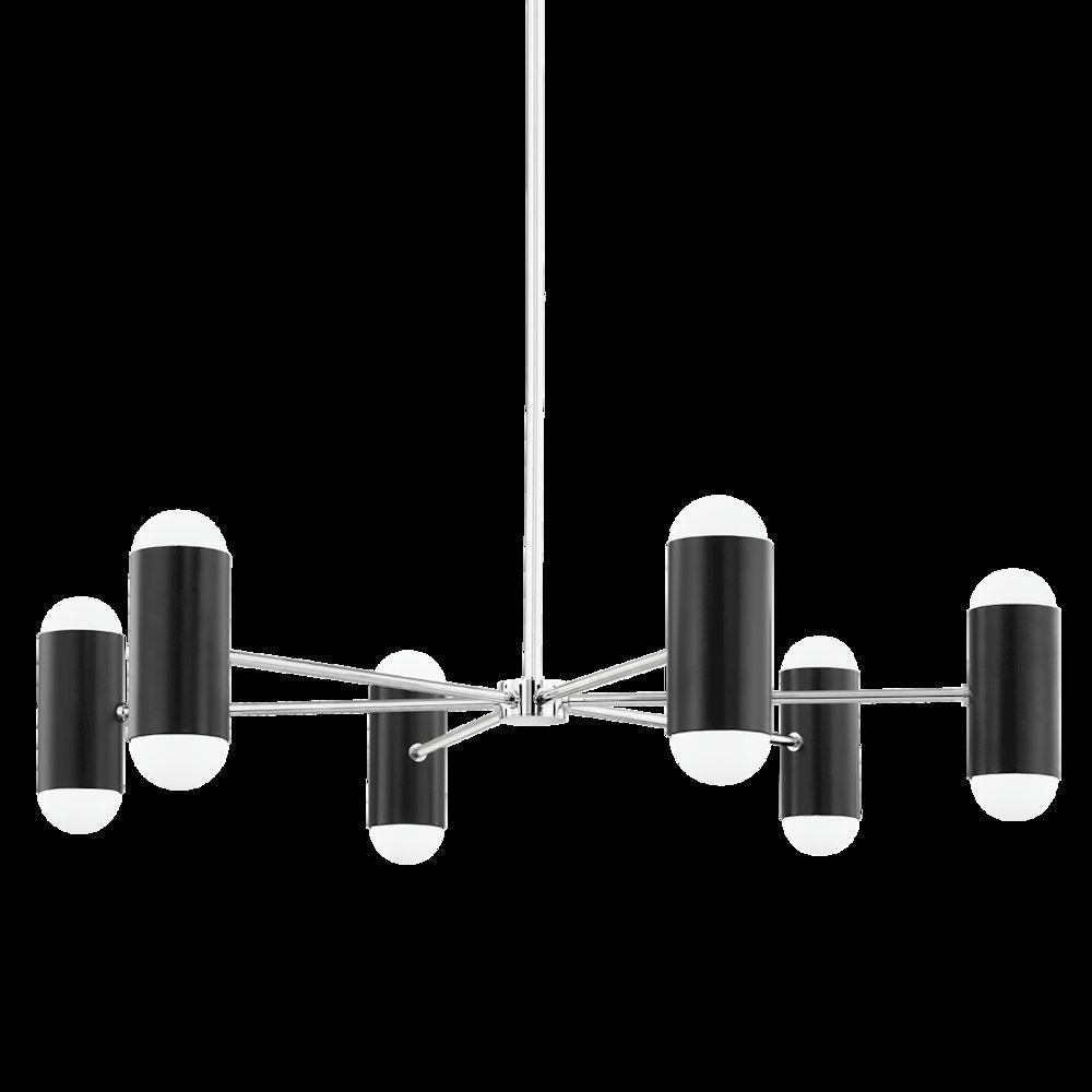 Kira Chandelier, Polished Nickel
