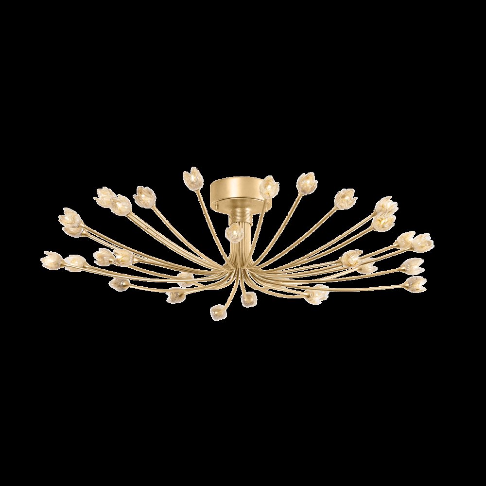 Falkirk Semi Flush, Vintage Gold Leaf