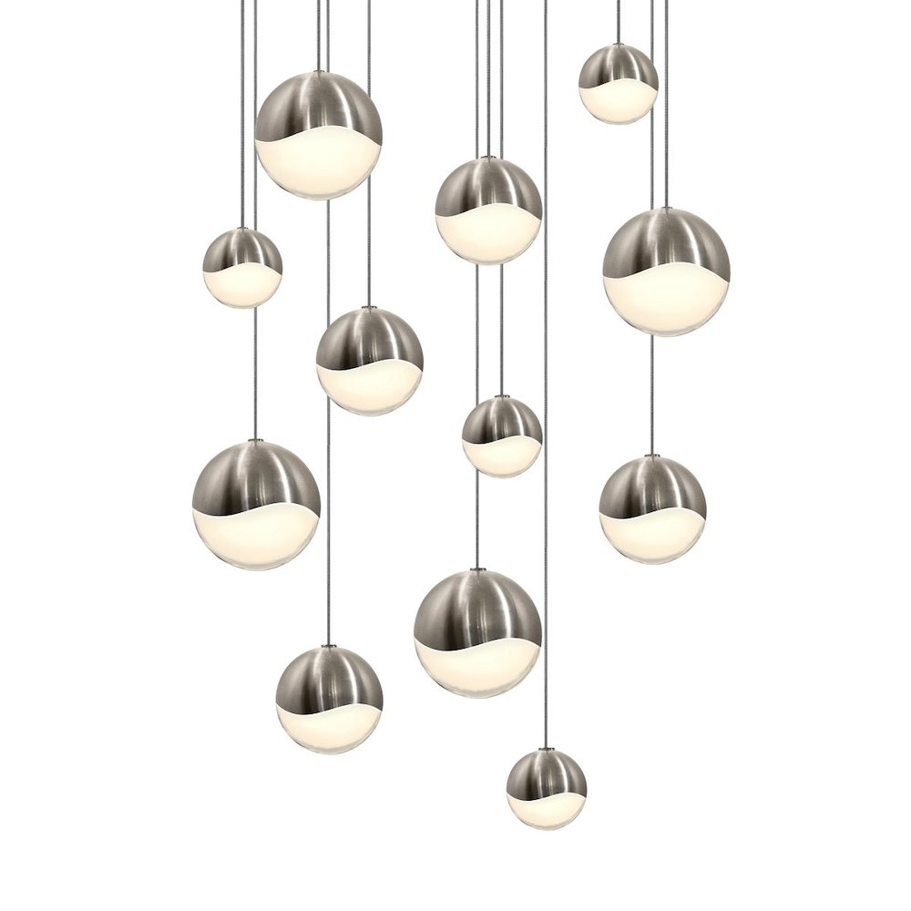 Grapes Pendant, Satin Nickel