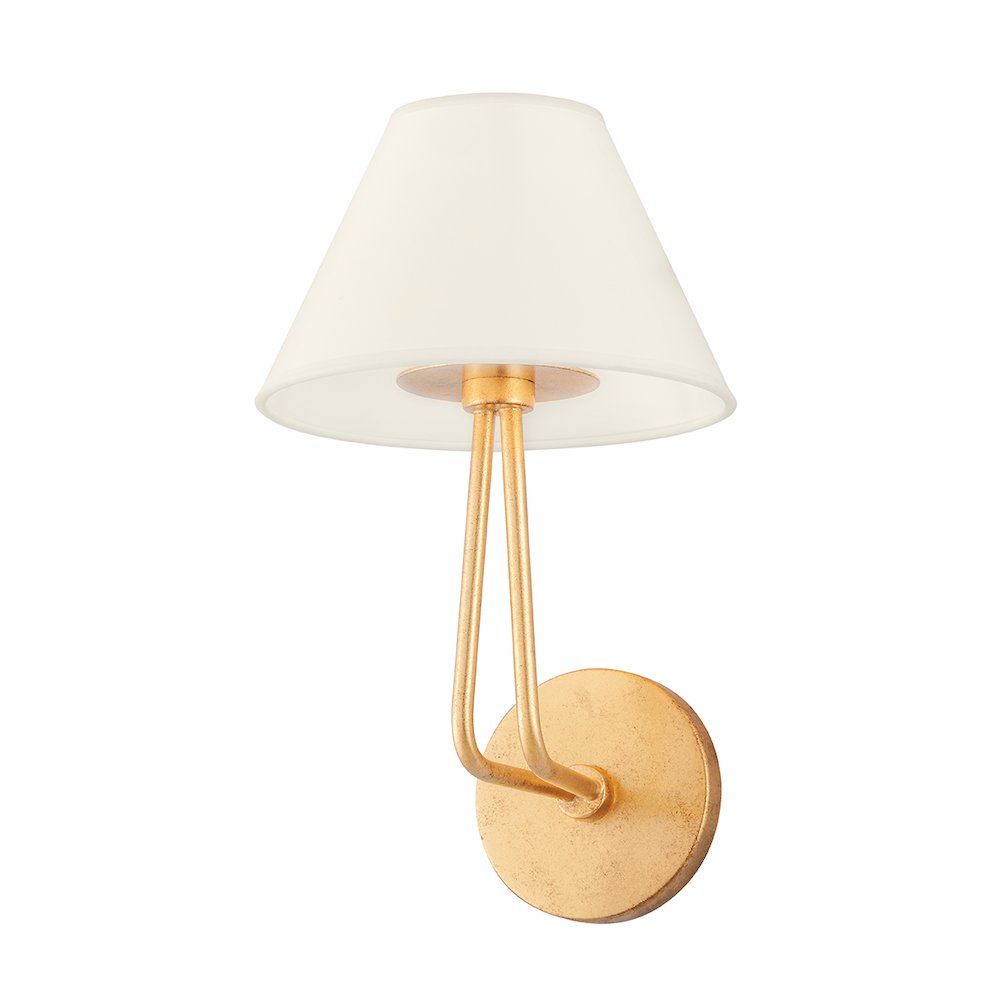 Ozias Wall Sconce, Vintage Gold Leaf