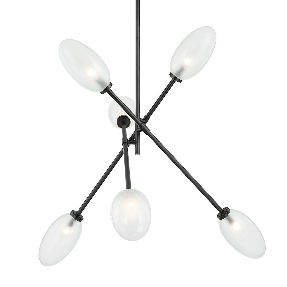 Alberton Chandelier, Black Brass