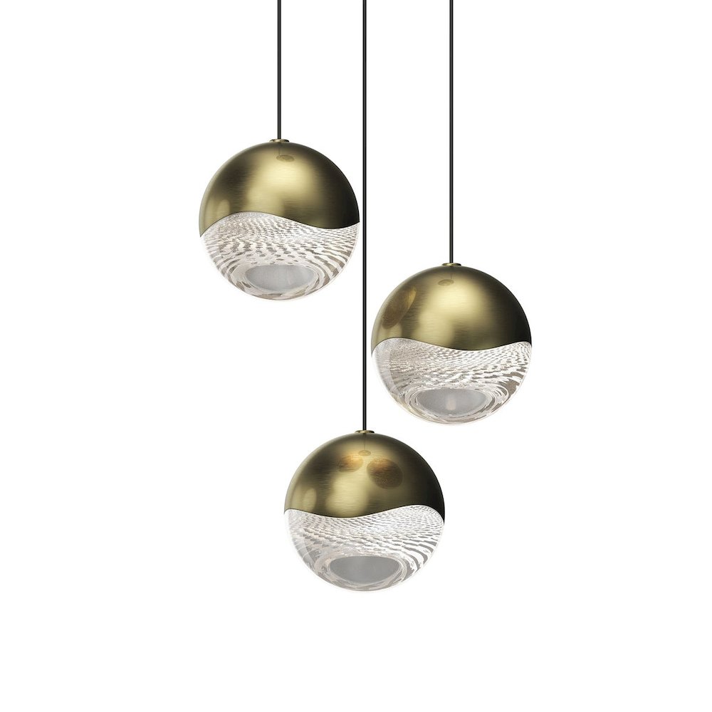 Grapes Pendant, Brass