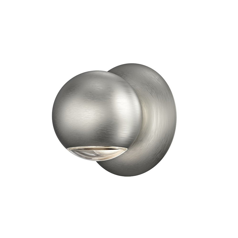 Hemisphere Wall Sconce, Natural Anodized