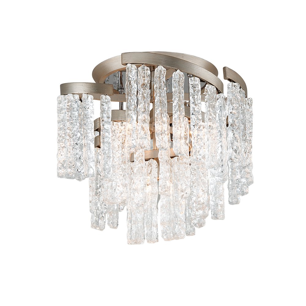 Mont Blanc Semi Flush, Warm Silver Leaf