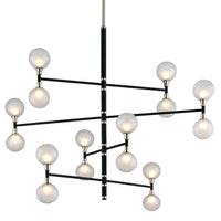 Andromeda Chandelier, Texture Black