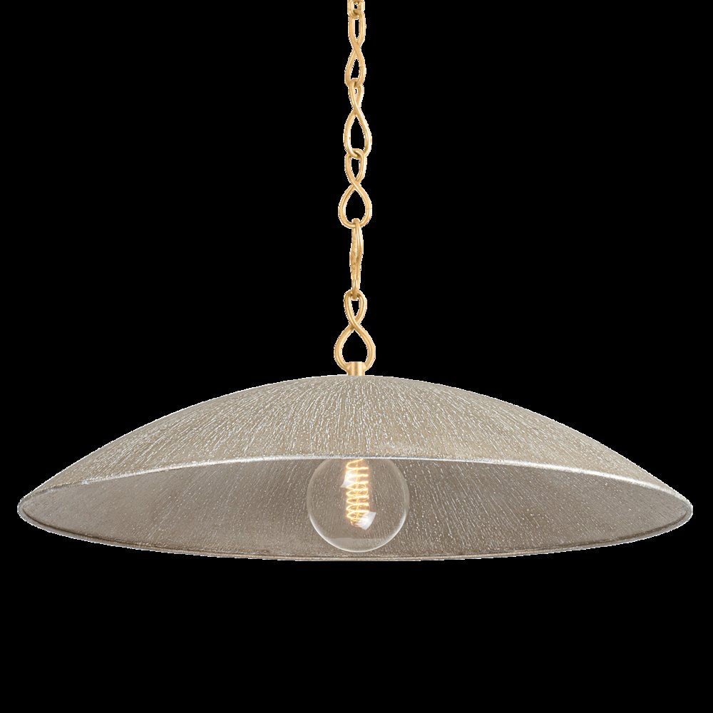 Eve Pendant, Vintage Gold Leaf