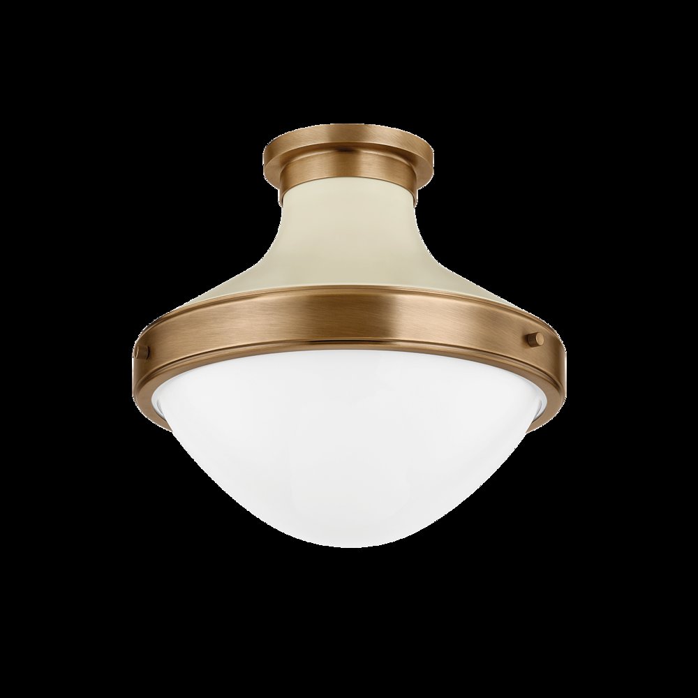 Maxton Flush Mount, Patina Brass