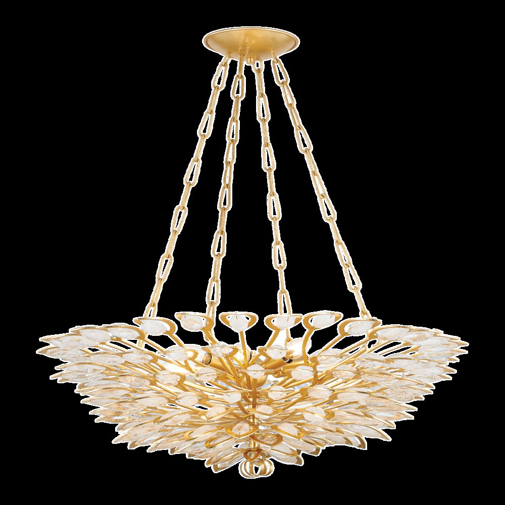 Vittoria Chandelier, Gold Leaf