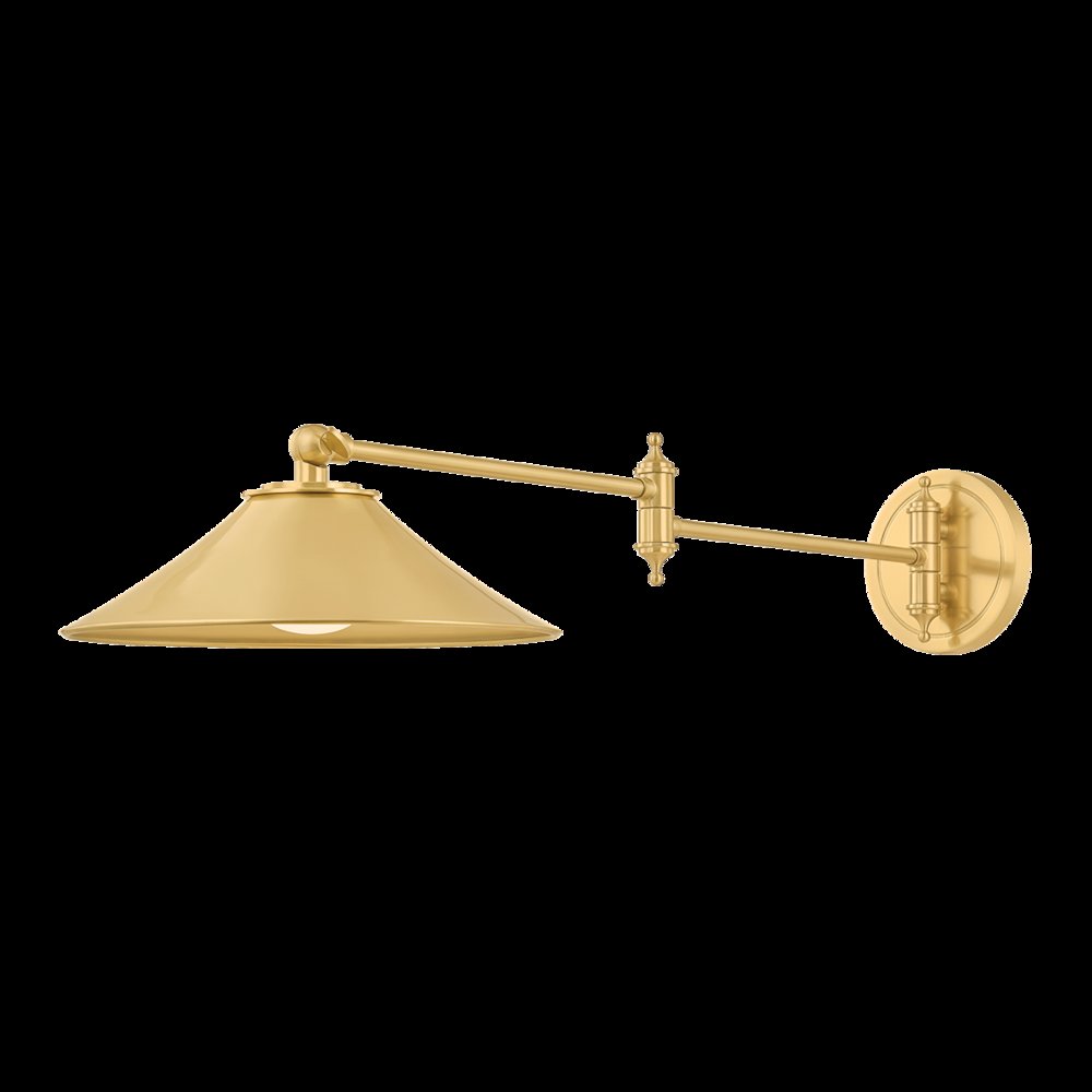 Lithgow Wall Sconce, Aged Brass