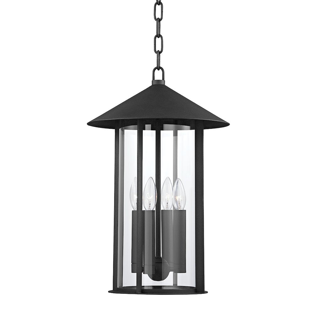 Long Beach Exterior Pendant, Texture Black