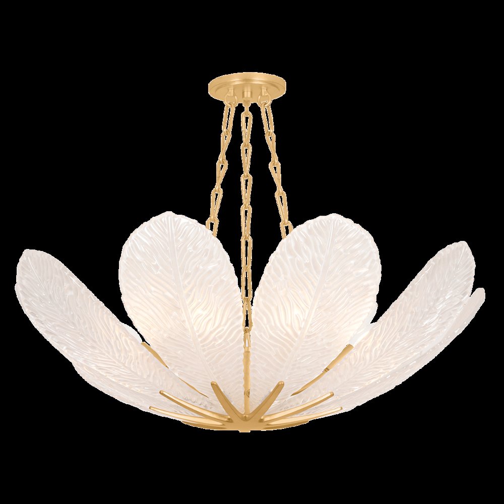 Galena Chandelier, Vintage Gold Leaf