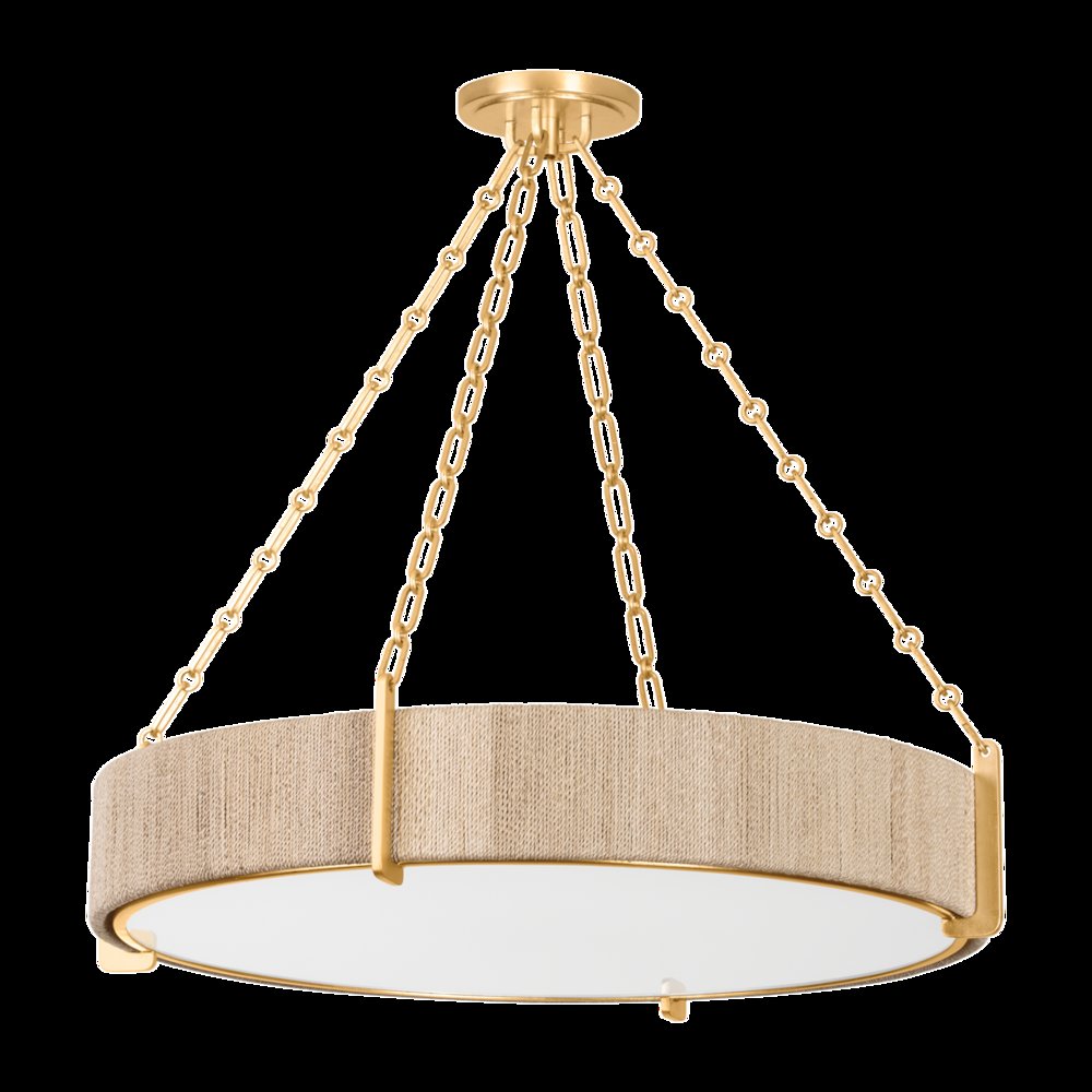 Quebec Chandelier, Gold Leaf