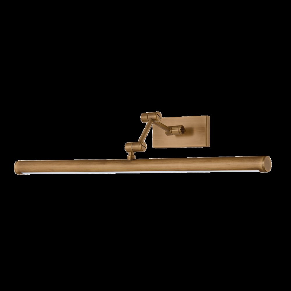 Isaac Picture Light, Patina Brass