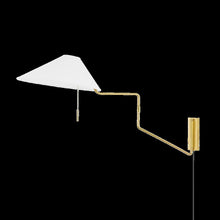 Aisa Plug-In Sconce, Aged Brass