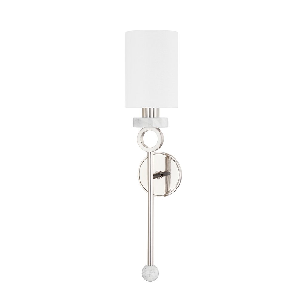 Haru Wall Sconce, Burnished Nickel