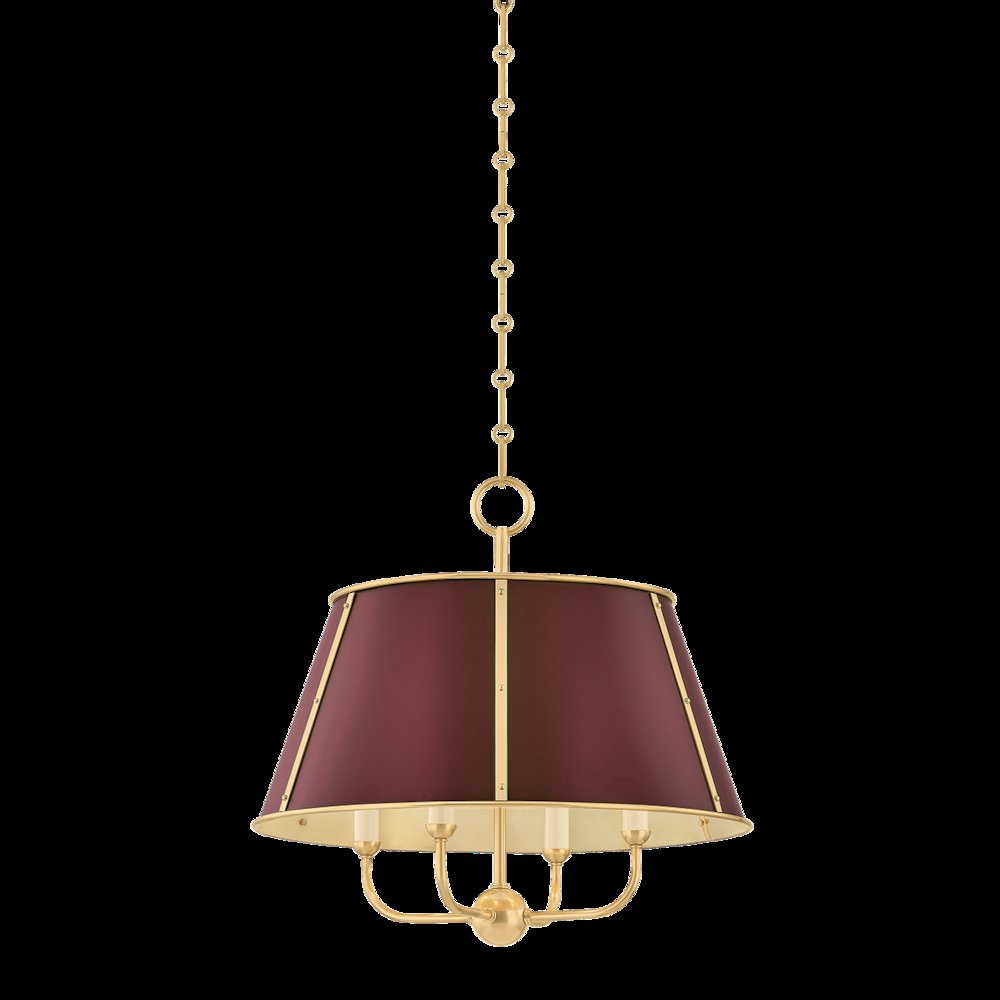 Cambridge Chandelier, Aged Brass