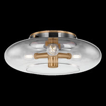 Gunner Flush Mount, Patina Brass