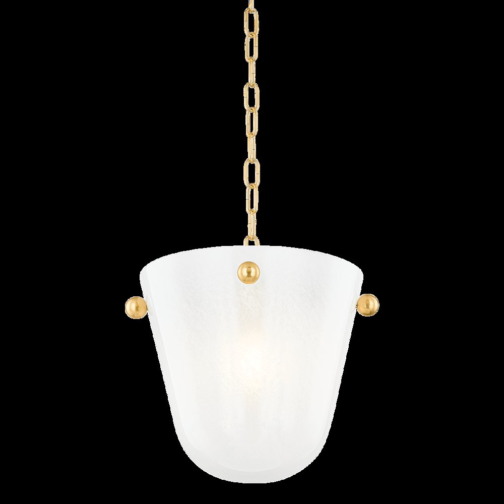 Rima Pendant, Aged Brass