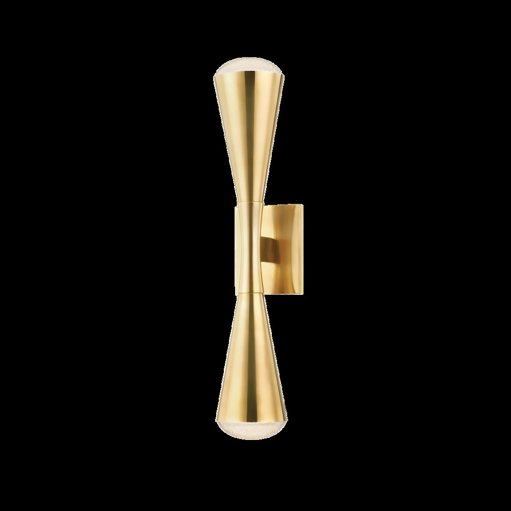 Barcelona Wall Sconce, Vintage Brass