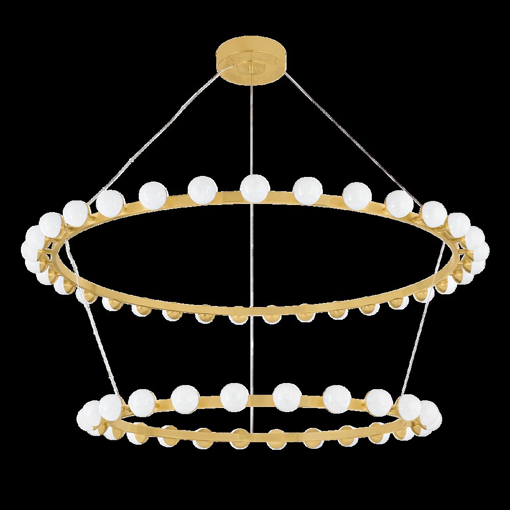 Linus Chandelier, Vintage Brass