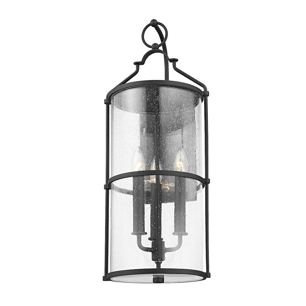 Burbank Exterior Wall Sconce, Texture Black